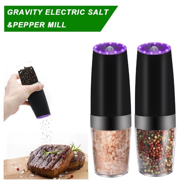 Electric Gravity Sensor Automatic Salt Pepper Grinder Kitchen Tools